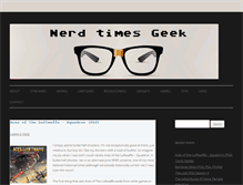 Tablet Screenshot of nerdtimesgeek.com